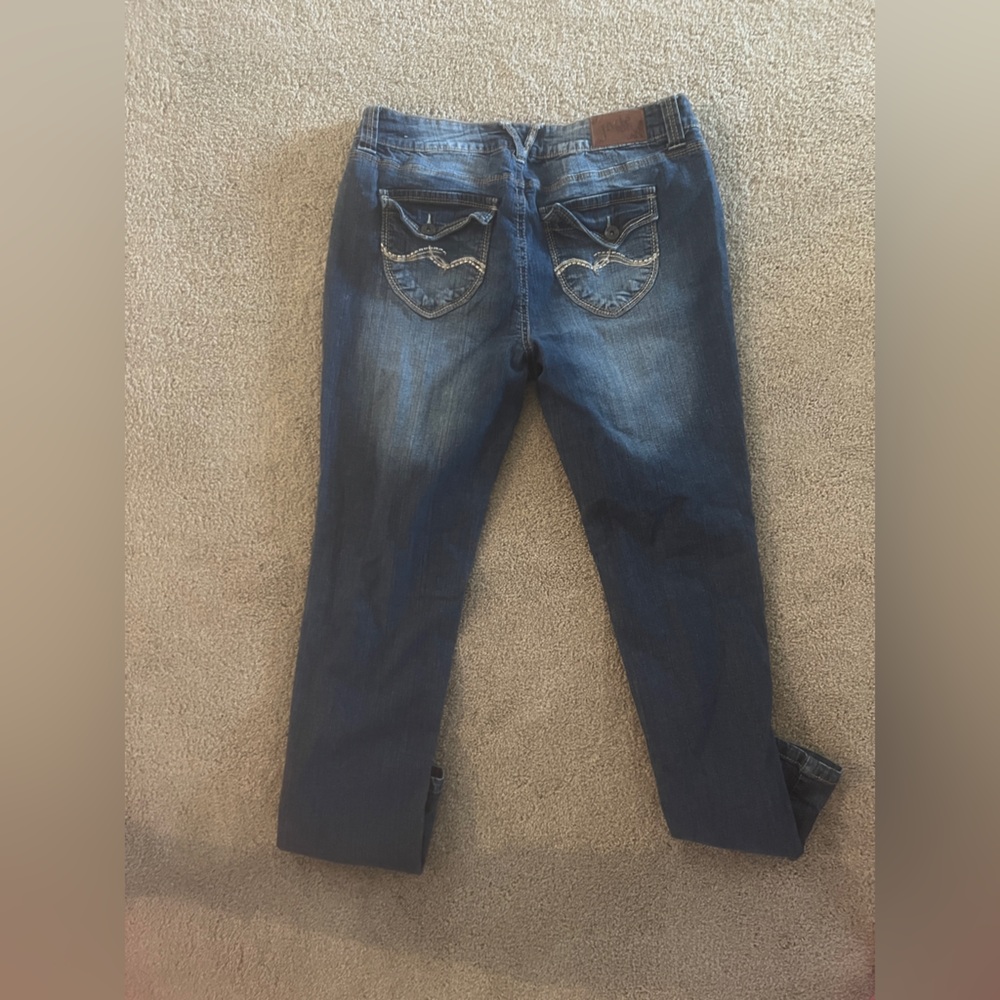 Classic Blue Straight Leg Jeans for Women - Picture 5 of 6